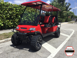 t-sport golf cart, 6 passenger lifted golf cart, america ev